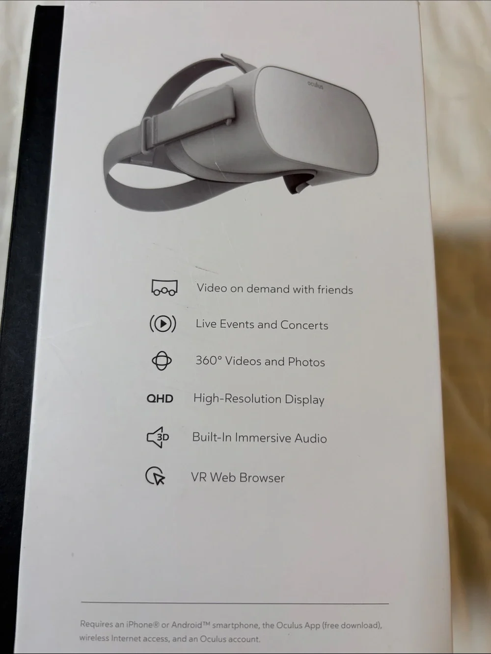Oculus Go 64GB Standalone VR Headset in Light Gray